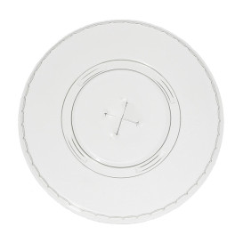 Courvercle PET Croix Transparent Ø78mm (50 Unités)
