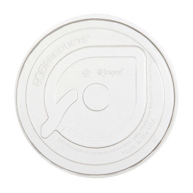 Couvercle Biodégradable en PLA Green Stripe® pour Gobelets Ø9,6cm (100 Utés)