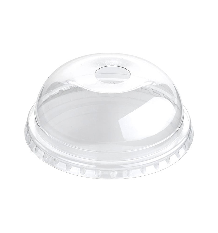 Courvercle Dôme avec Passage PET Transp. Ø9,4cm (100 Unités) Courvercle Dôme avec Passage PET Transp. Ø9,4cm (100 Unités)
