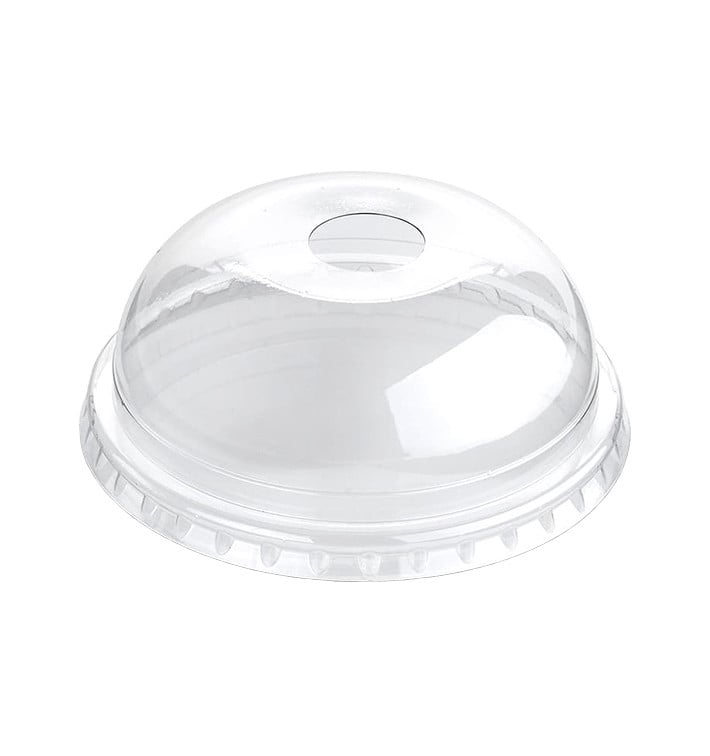 Courvercle Dôme avec Passage PET Transp. Ø9,4cm (1000 Unités) Courvercle Dôme avec Passage PET Transp. Ø9,4cm (1000 Unités)