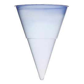 Cône bleuté en Plastique 115ml (1000 Unités)