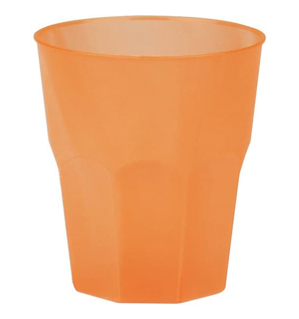 Verre Plastique "Frost" Orange PP 270ml (20 Unités)