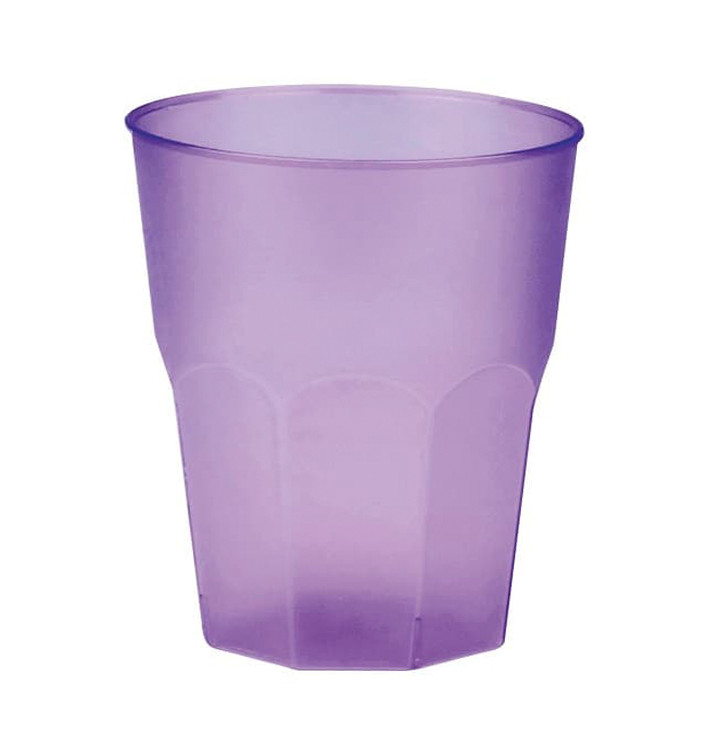 Verre Plastique "Frost" Violet PP 270ml (20 Unités)