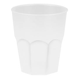 Verre Plastique "Frost" Blanc PP 270ml (20 Unités)