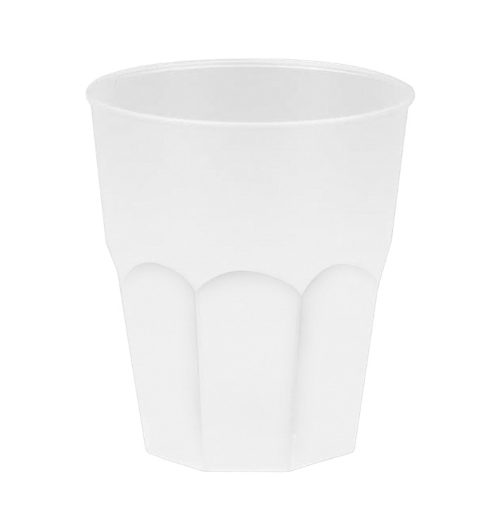 Verre Plastique "Frost" Blanc PP 270ml (20 Unités)