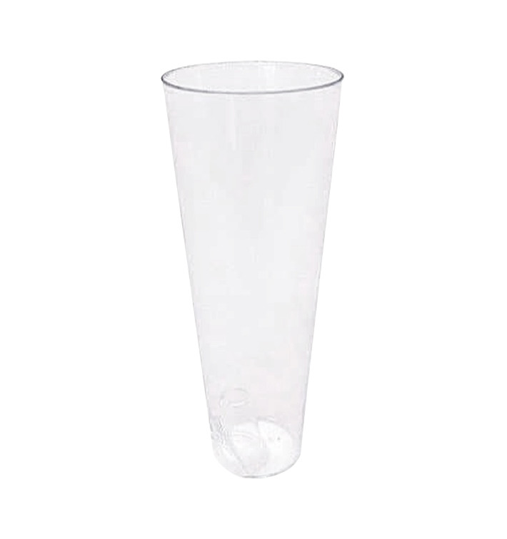 Flûte à Champagne Sans Pied en Plastique 140ml (200 Unités) Flûte à Champagne Sans Pied en Plastique 140ml (200 Unités)