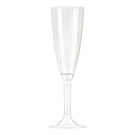 Flûte à Champagne Pied Transparent 100ml (100 Unités)