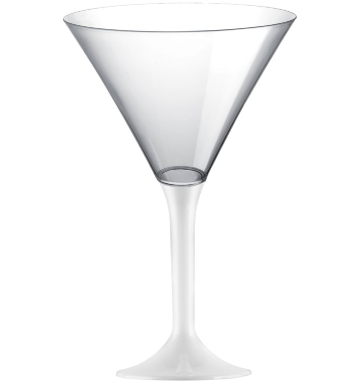 Flûte Plastique Cocktail Pied Blanc 185ml 2P (20 Utés) Flûte Plastique Cocktail Pied Blanc 185ml 2P (20 Utés)