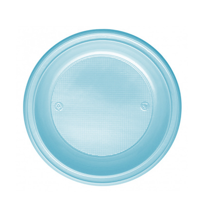 Assiette Plastique PS Creuse Bleu Clair Ø220mm (600 Unités) Assiette Plastique PS Creuse Bleu Clair Ø220mm (600 Unités)