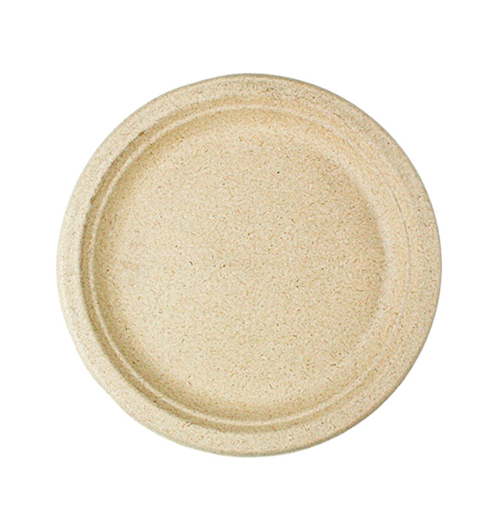 Assiette en Son de Blé Naturel Ø23cm (800 Unités) Assiette en Son de Blé Naturel Ø23cm (800 Unités)