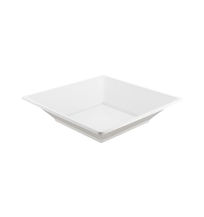 Assiette Plastique Carrée Creuse Blanche 170mm (6 Utés) Assiette Plastique Carrée Creuse Blanche 170mm (6 Utés)