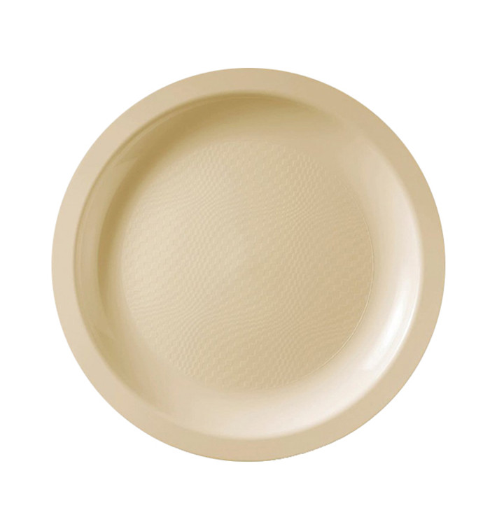 Assiette Plastique Réutilisable Plate Crème PP Ø185mm (600 Utés) Assiette Plastique Réutilisable Plate Crème PP Ø185mm (600 Utés)