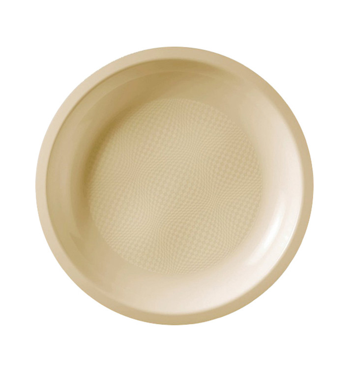 Assiette Plastique Réutilisable Plate Crème PP Ø220mm (600 Utés) Assiette Plastique Réutilisable Plate Crème PP Ø220mm (600 Utés)