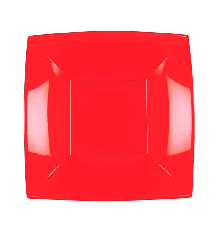 Assiette Plastique Réutilisable Creuse Rouge PP 180mm (300 Utés) Assiette Plastique Réutilisable Creuse Rouge PP 180mm (300 Utés)