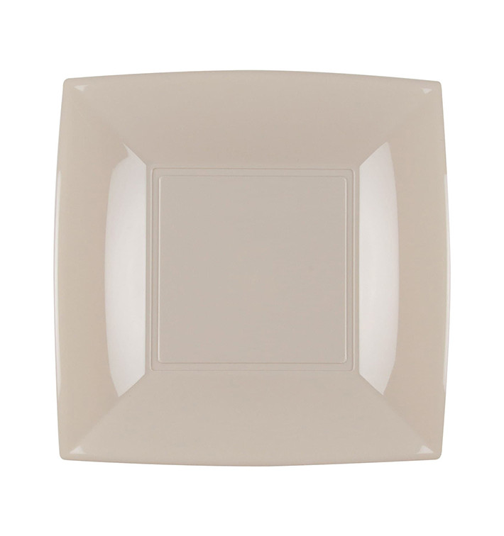 Assiette Plastique Réutilisable Plate Beige PP 180mm (25 Utés) Assiette Plastique Réutilisable Plate Beige PP 180mm (25 Utés)