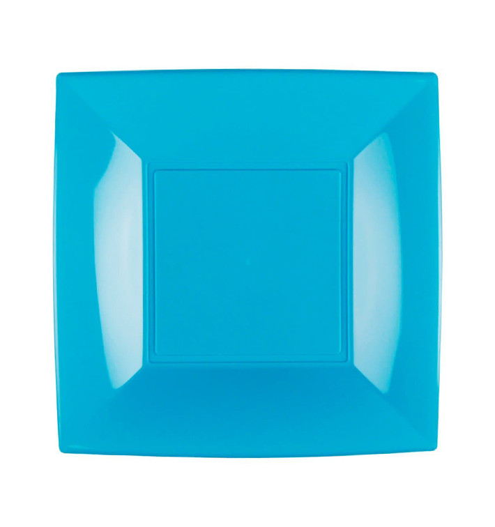 Assiette Plastique Réutilisable Plate Turquoise PP 180mm (300 Utés) Assiette Plastique Réutilisable Plate Turquoise PP 180mm (300 Utés)