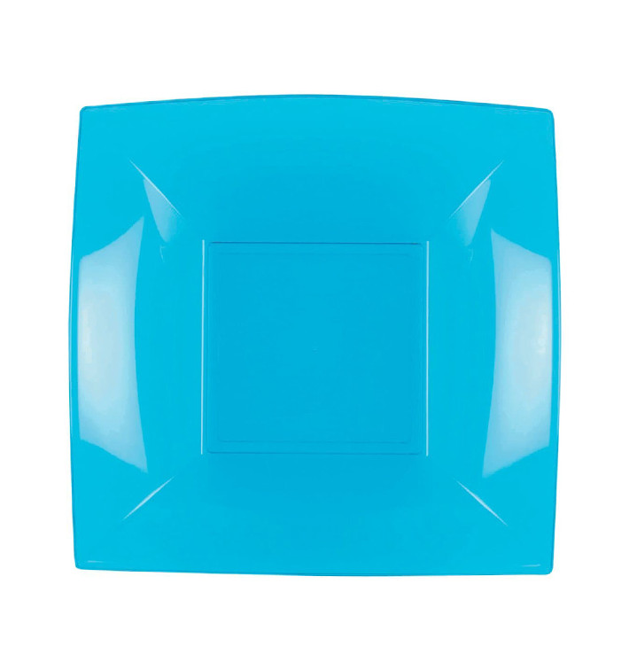 Assiette Plastique Réutilisable creuse Turquoise PP 180mm (300 Utés) Assiette Plastique Réutilisable creuse Turquoise PP 180mm (300 Utés)