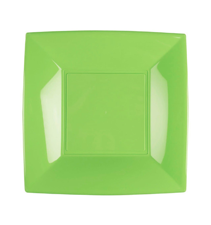 Assiette Plastique Réutilisable Plate Vert citron PP 180mm (25 Utés) Assiette Plastique Réutilisable Plate Vert citron PP 180mm (25 Utés)