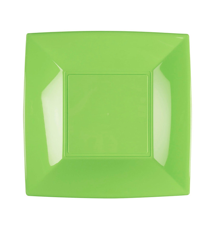 Assiette Plastique Réutilisable Plate Vert Citron PP 230mm (25 Utés) Assiette Plastique Réutilisable Plate Vert Citron PP 230mm (25 Utés)