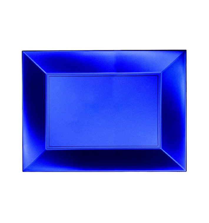 Plateau Plastique Bleu Nice Pearl PP 280x190mm (12 Utés) Plateau Plastique Bleu Nice Pearl PP 280x190mm (12 Utés)
