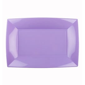 Plateau Plastique Lilas Nice PP 280x190mm (12 Utés)