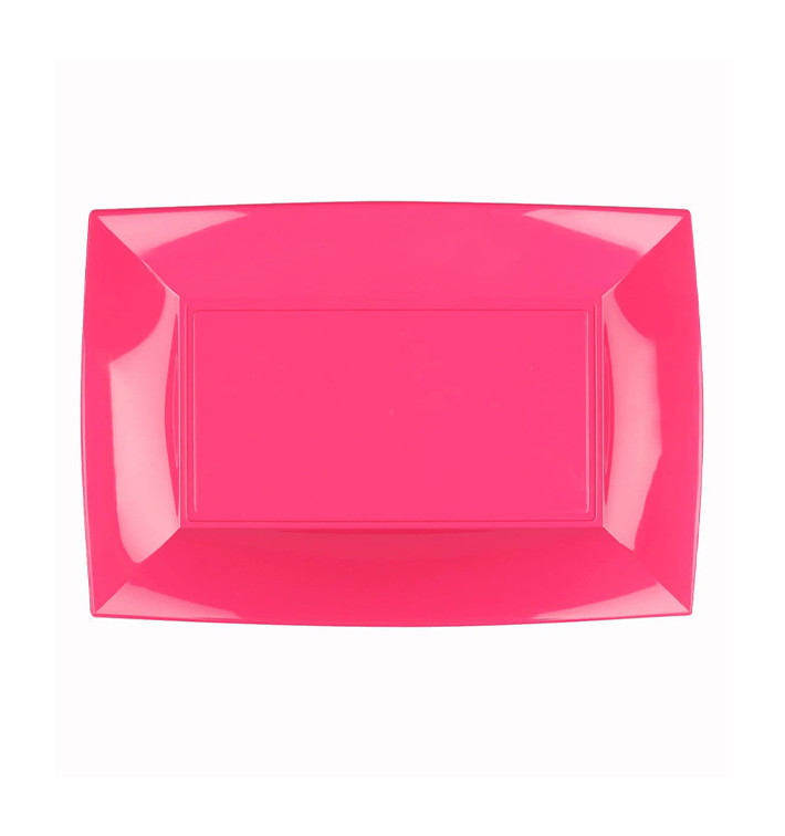 Plateau Plastique Fuchsia Nice PP 280x190mm (240 Utés) Plateau Plastique Fuchsia Nice PP 280x190mm (240 Utés)