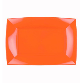 Plateau Plastique Orange Nice PP 280x190mm (240 Utés)