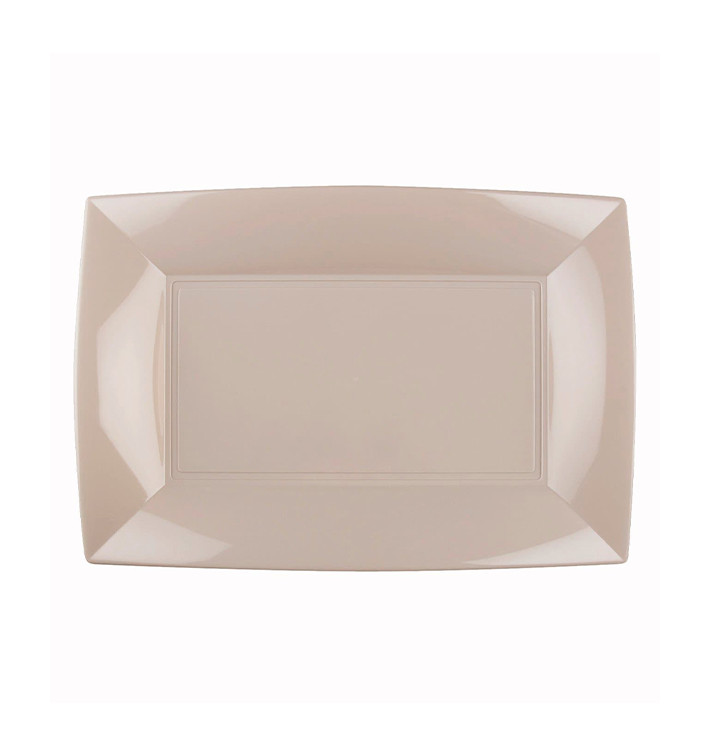 Plateau Plastique Beige Nice PP 280x190mm (12 Utés) Plateau Plastique Beige Nice PP 280x190mm (12 Utés)