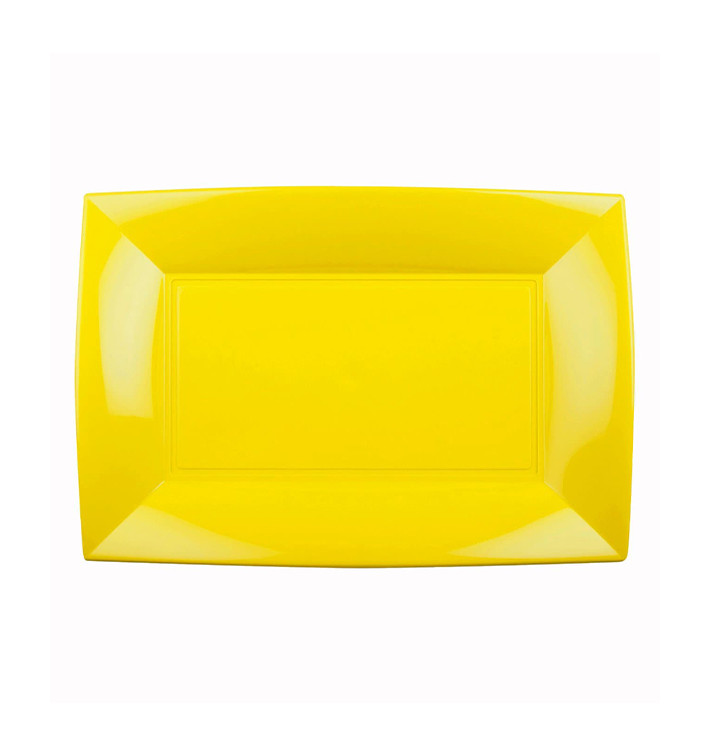 Plateau Plastique Jaune Nice PP 280x190mm (12 Utés) Plateau Plastique Jaune Nice PP 280x190mm (12 Utés)