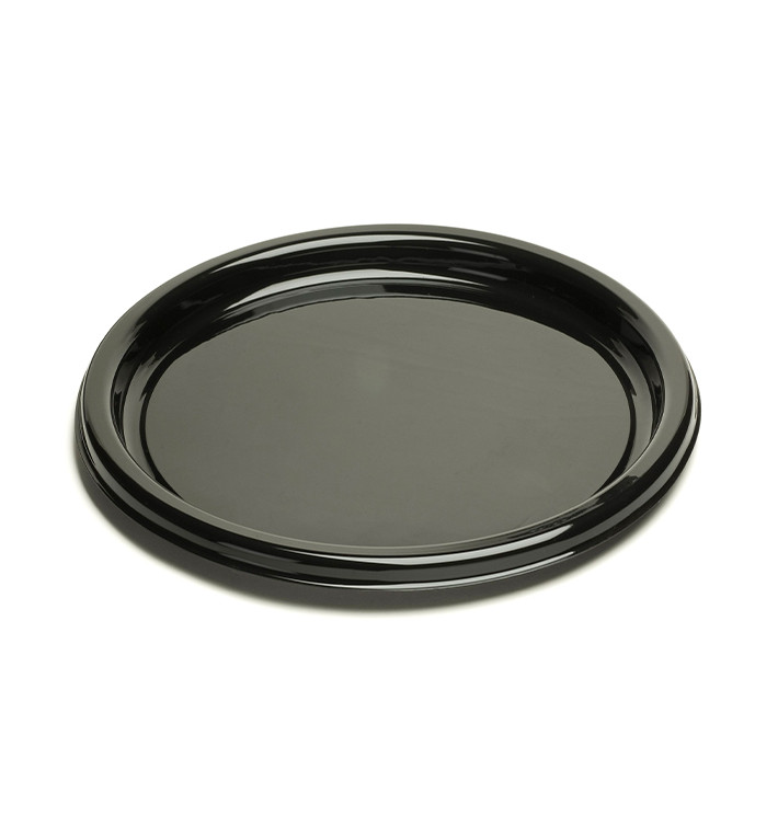 Plateau rond noir Diamètre 25 cm