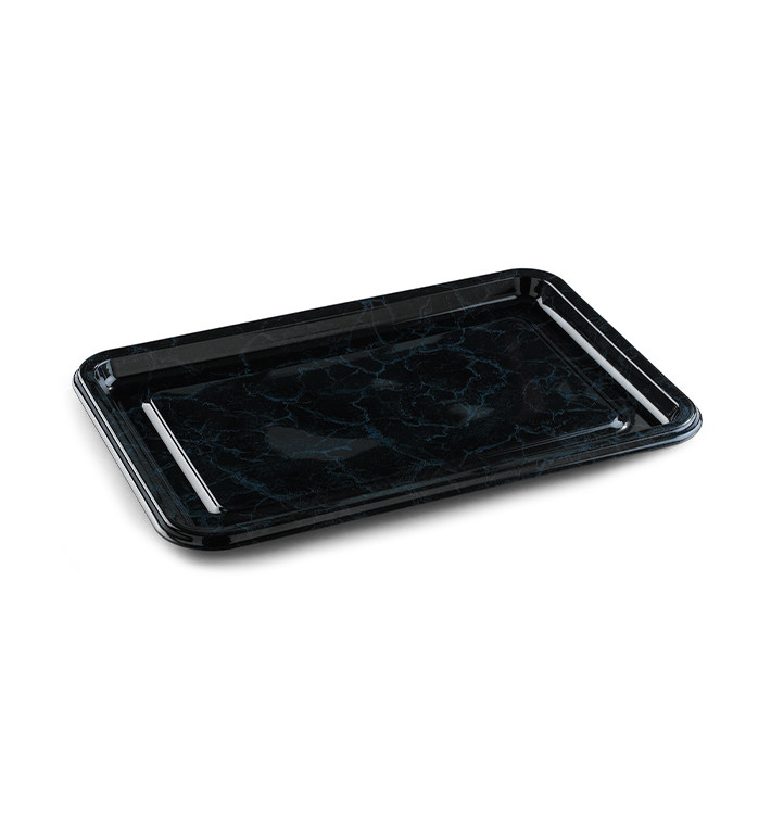 Plateau Plastique Rectangulaire Noir 55x37 cm (10 Utés) Plateau Plastique Rectangulaire Noir 55x37 cm (10 Utés)