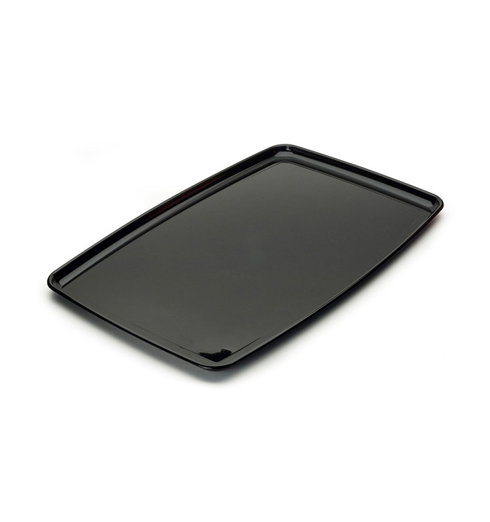 Assiette Rectangulaire dur Noir 30x45 cm (25 Utés) Assiette Rectangulaire dur Noir 30x45 cm (25 Utés)