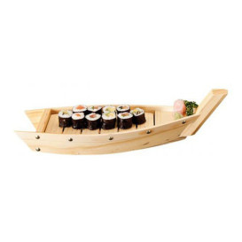 Bateau en Bois pour Sushi 44x13x11cm (1 Uté.)