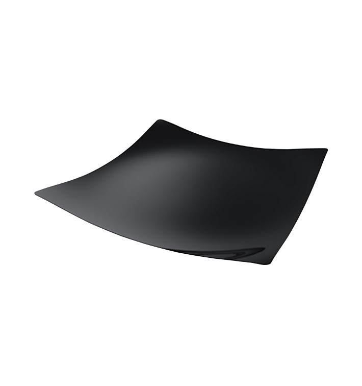 Mini Plateau Dégustation Sfera PS Noir 13x13cm (24 Utés) Mini Plateau Dégustation Sfera PS Noir 13x13cm (24 Utés)