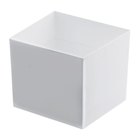 Verrine Dégustation Réutilisable PS "Cube" Blanc. 60ml 4,7x4,7cm (240 Utés)