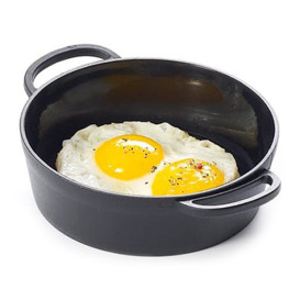Mini Paella Dégustation Plastique PP Noir 9cm (6 Utés)