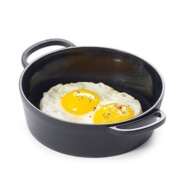 Mini Paella Dégustation Plastique PP Noir 9cm (6 Utés) Mini Paella Dégustation Plastique PP Noir 9cm (6 Utés)