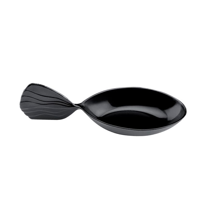 Cuillère Dégustation Single-Dose Fish Noir 120 mm (30 Utés) Cuillère Dégustation Single-Dose Fish Noir 120 mm (30 Utés)