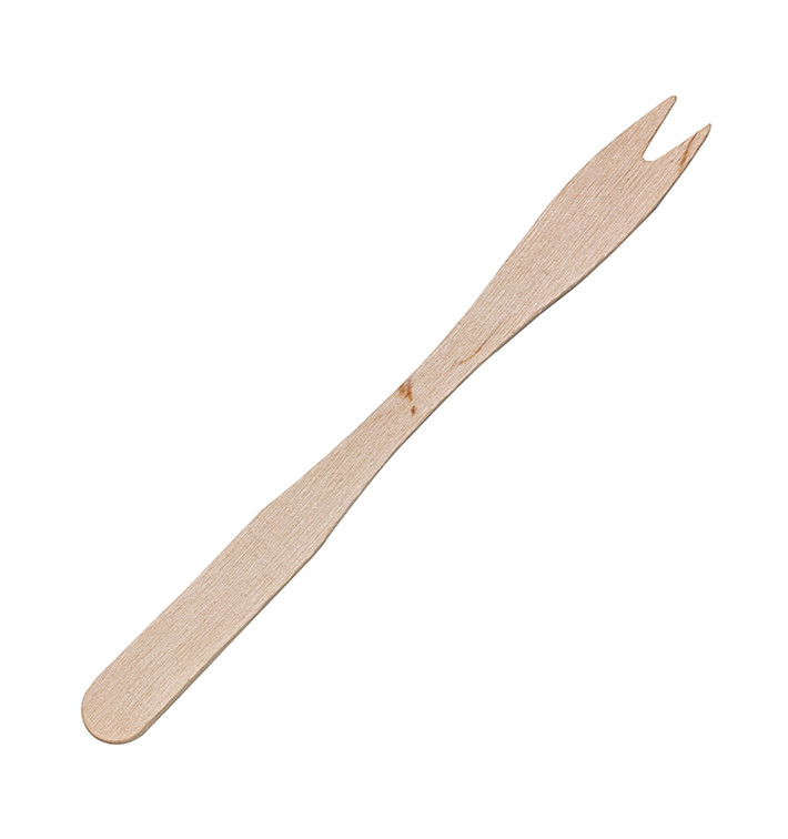 Mini Fourchette en bois 140mm (5000 Unités) Mini Fourchette en bois 140mm (5000 Unités)