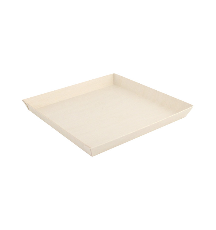 Assiette en Bois 23x23x2,5cm 1250ml (25 Unités) Assiette en Bois 23x23x2,5cm 1250ml (25 Unités)