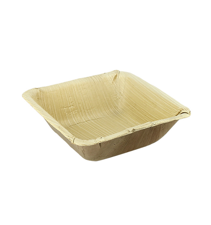 Bol en Feuilles de Palmier 12x12x3cm (10 Unités) Bol en Feuilles de Palmier 12x12x3cm (10 Unités)