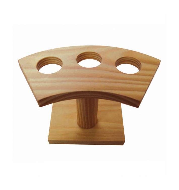 Stand en Bambou pour 3 Cornets (10 Utés) Stand en Bambou pour 3 Cornets (10 Utés)