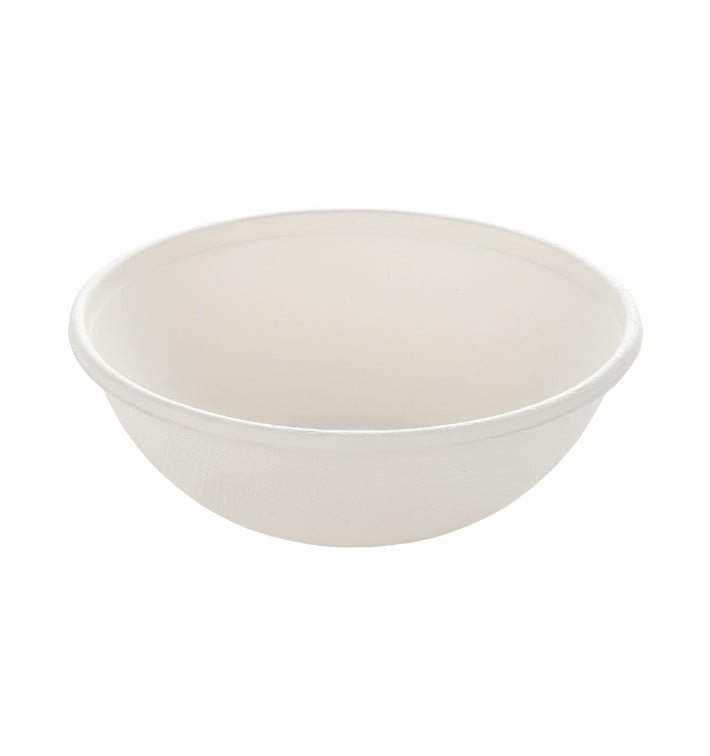 Mini Bol Canne à Sucre Rond Blanc 200ml (50 Utés) Mini Bol Canne à Sucre Rond Blanc 200ml (50 Utés)