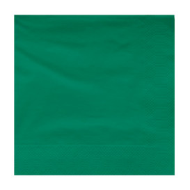 Serviette Papier à Cocktail 20x20cm Vert (100 Utés)