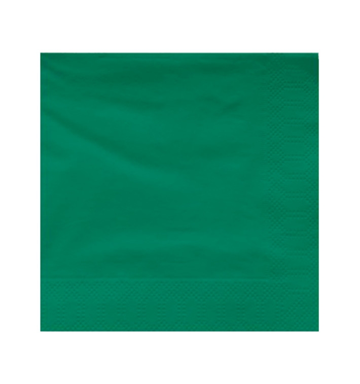 Serviette Papier à Cocktail 20x20cm Vert (100 Utés) Serviette Papier à Cocktail 20x20cm Vert (100 Utés)