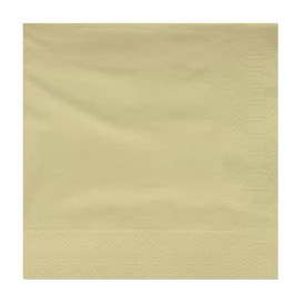 Serviette Papier à Cocktail 20x20cm Crème (100 Utés)