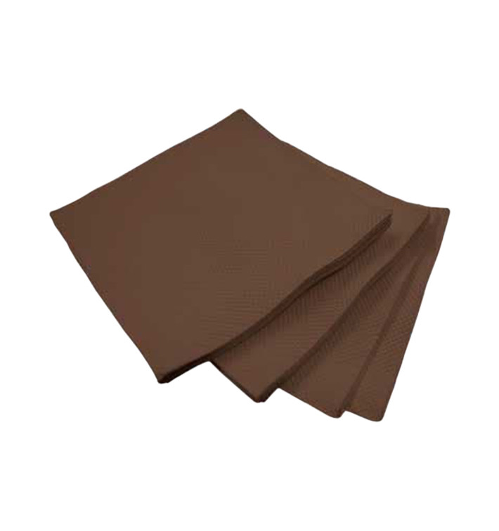 Serviette en Papier Micro Point 20x20cm Marron (100 Utés) Serviette en Papier Micro Point 20x20cm Marron (100 Utés)