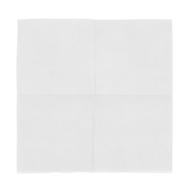 Serviette Papier Double Point 25x25cm Blanc (100 Utés)