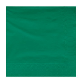 Serviette Papier à Cocktail 25x25cm Vert (3400 Utés)