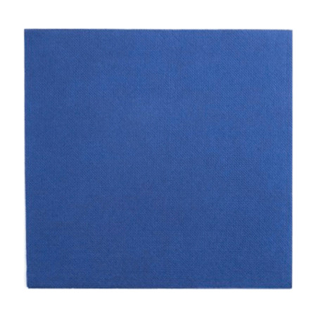 Serviette Papier Double Point 25x25cm Bleu (50 Utés)